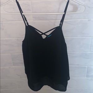 girls black skinny steal blouse